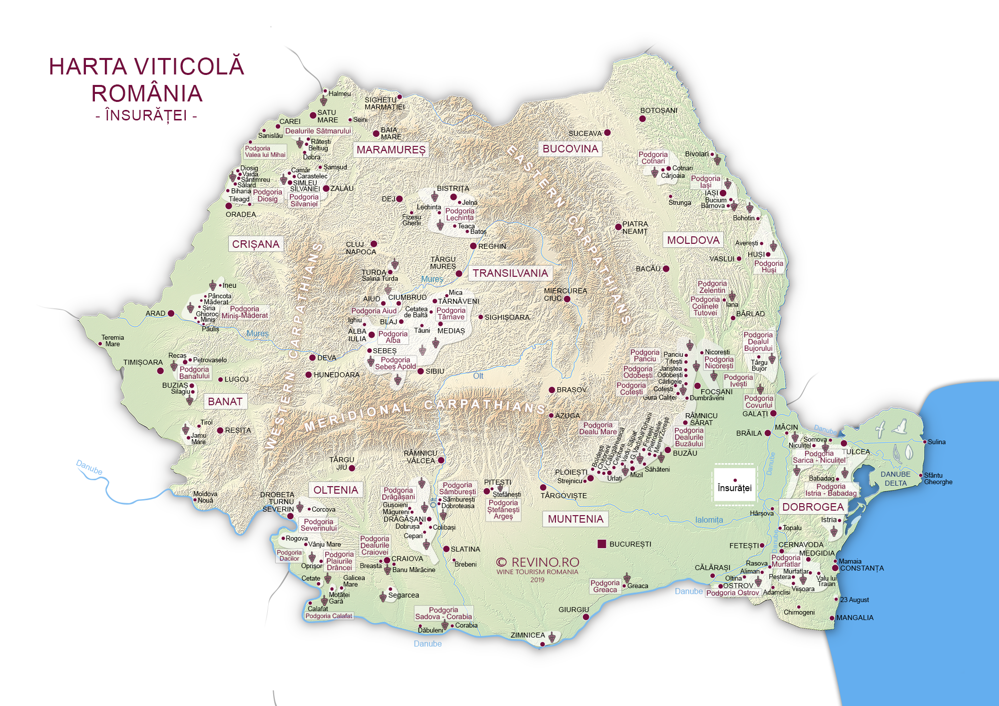 Harta viticola insuratei