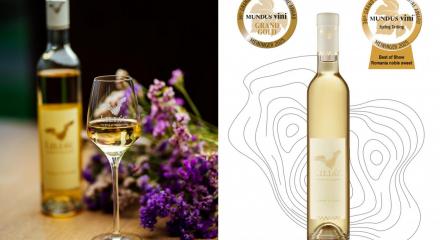 GRAND GOLD la Mundus Vini pentru vinul desert Nectar of Transylvania al cramei Liliac