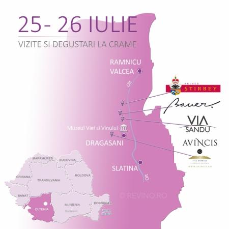 Weekend in Dragasani. Vizite si degustari de vin la cramele: Avincis, Bauer, Stirbey, Via Sandu