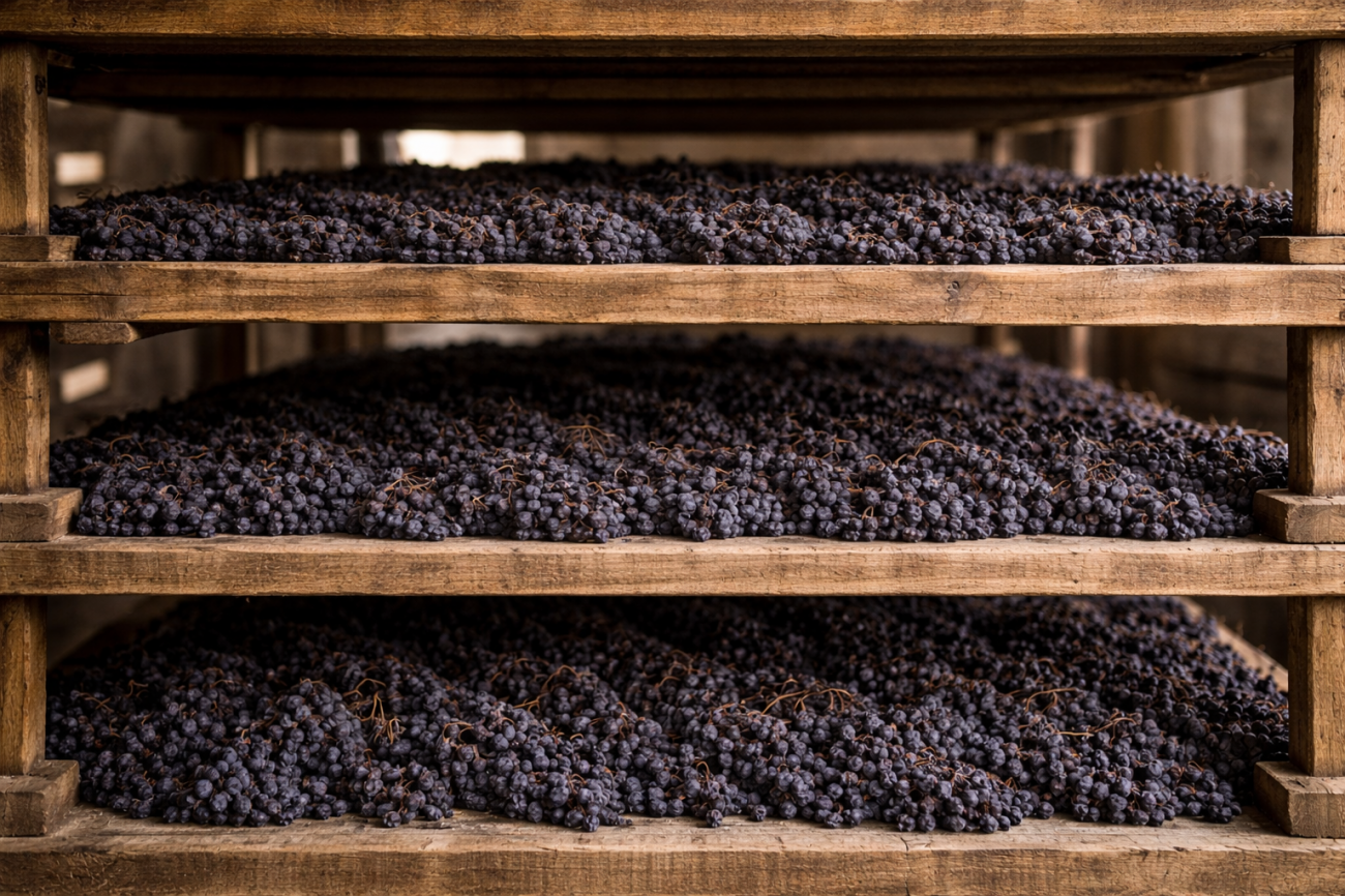 metoda de productie vin appassimento