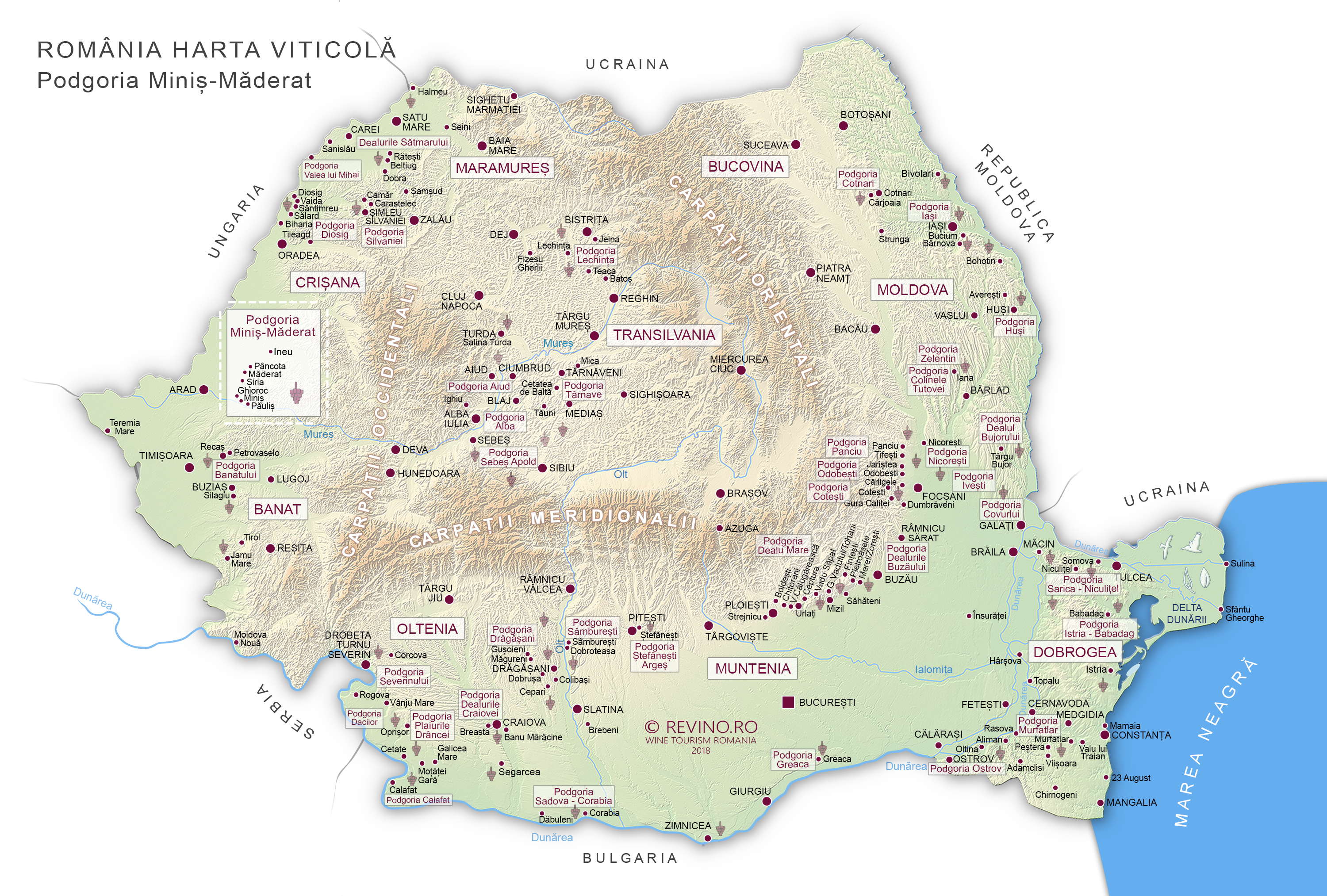 Harta Podgoria Minis Maderat